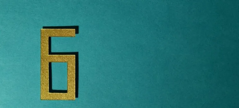 number six is the number of months needed to prepare for moving long distance