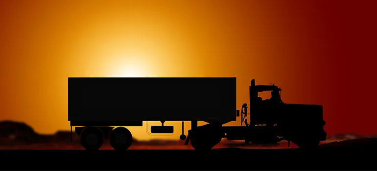 a truck moving from Maryland to Virginia