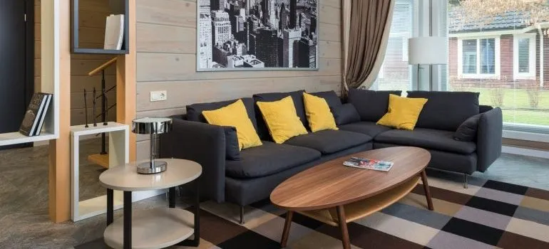 sofa in an apartment