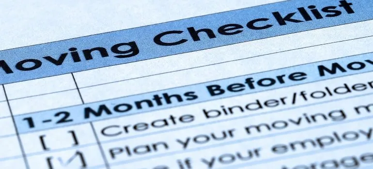 a moving checklist