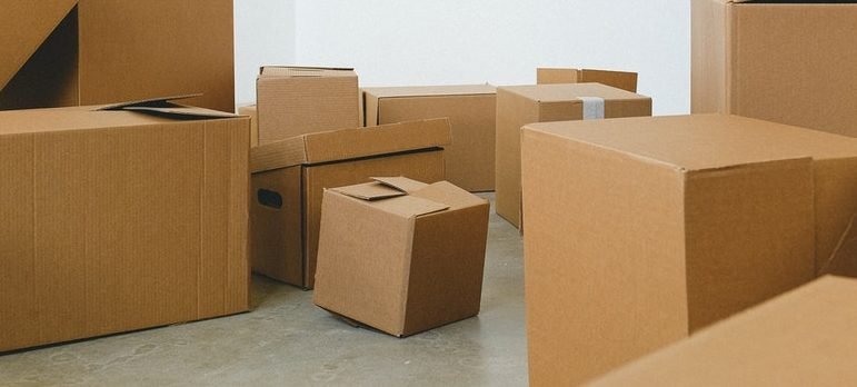 cardboard boxes