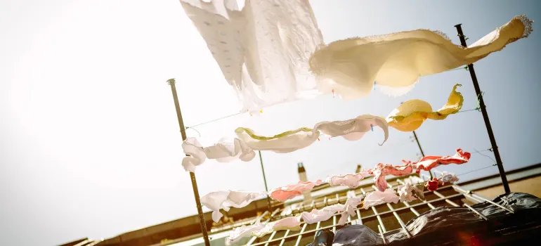 a picture of drying racks