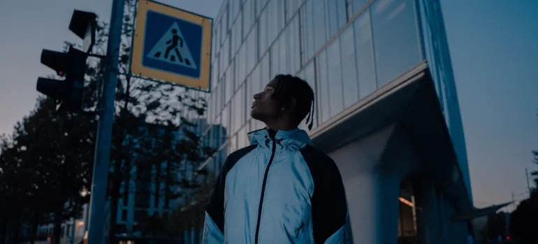 A man exploring a town which is a great way to find a job after moving to Maryland