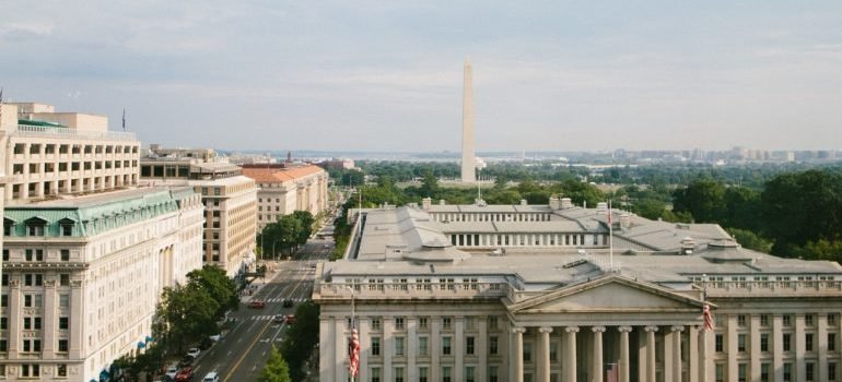 Washington DC aerial view