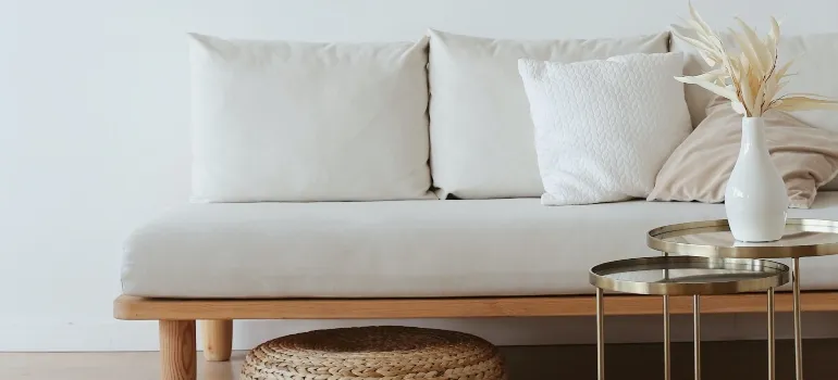 white sofa