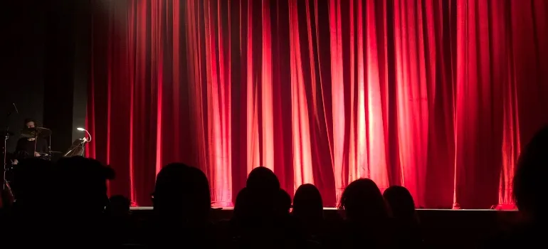 Empty theatre stage as Rockville Little Theatre is what is Rockville known for