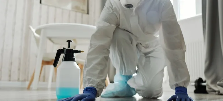 one of the things you can do while movers are moving is to deep clean your home
