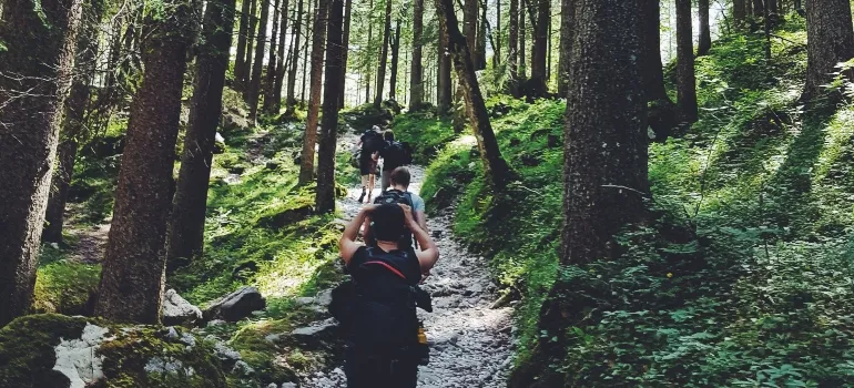 people hiking as outdoor activities are the main reason to move to Maryland this spring