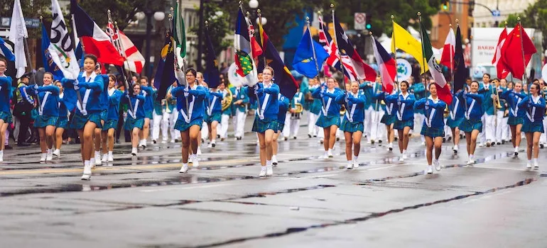 picture of a marching bank