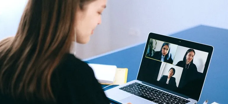 an online job interview