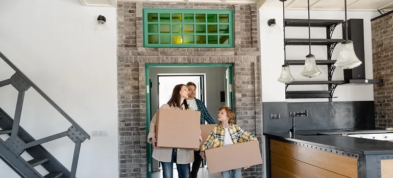a family moving in