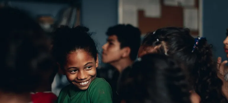 a girl in one of the culturally diverse communities in the DMV area