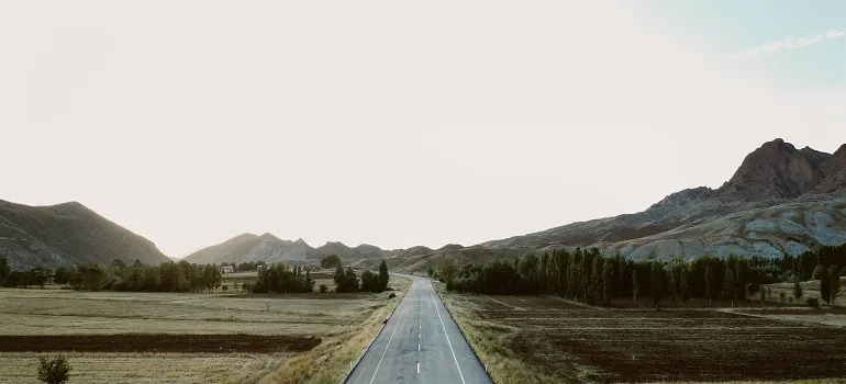 a road to one of the affordable places in Maryland