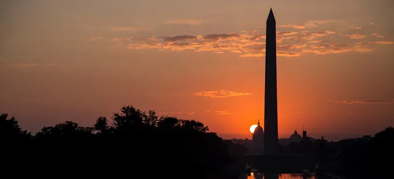 DC sunset, one of the Things you might miss after leaving Washington for sure