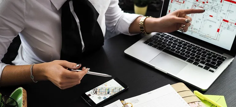 a girl organizing moving from to Olney to Germantown