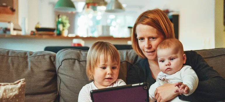 a mom researching neighborhoods in North Potomac