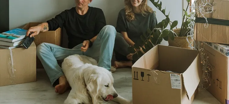 a couple moving from Bethesda to Clarksburg with pets