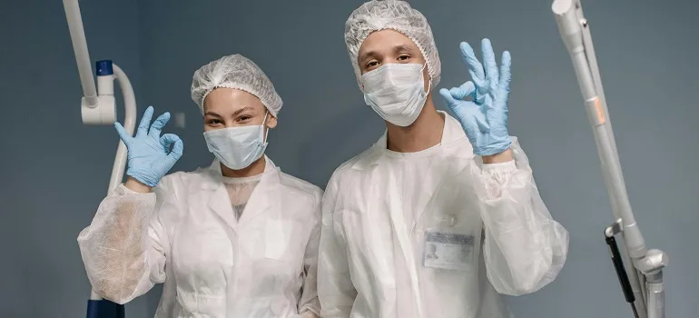 doctor and a nurse providing healthcare services in Montgomery County