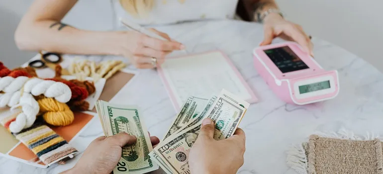 someone doing some financial planning