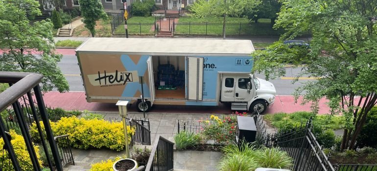 A moving truck ready to help you with moving to Germantown MD