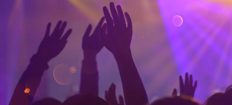 inside of a night club